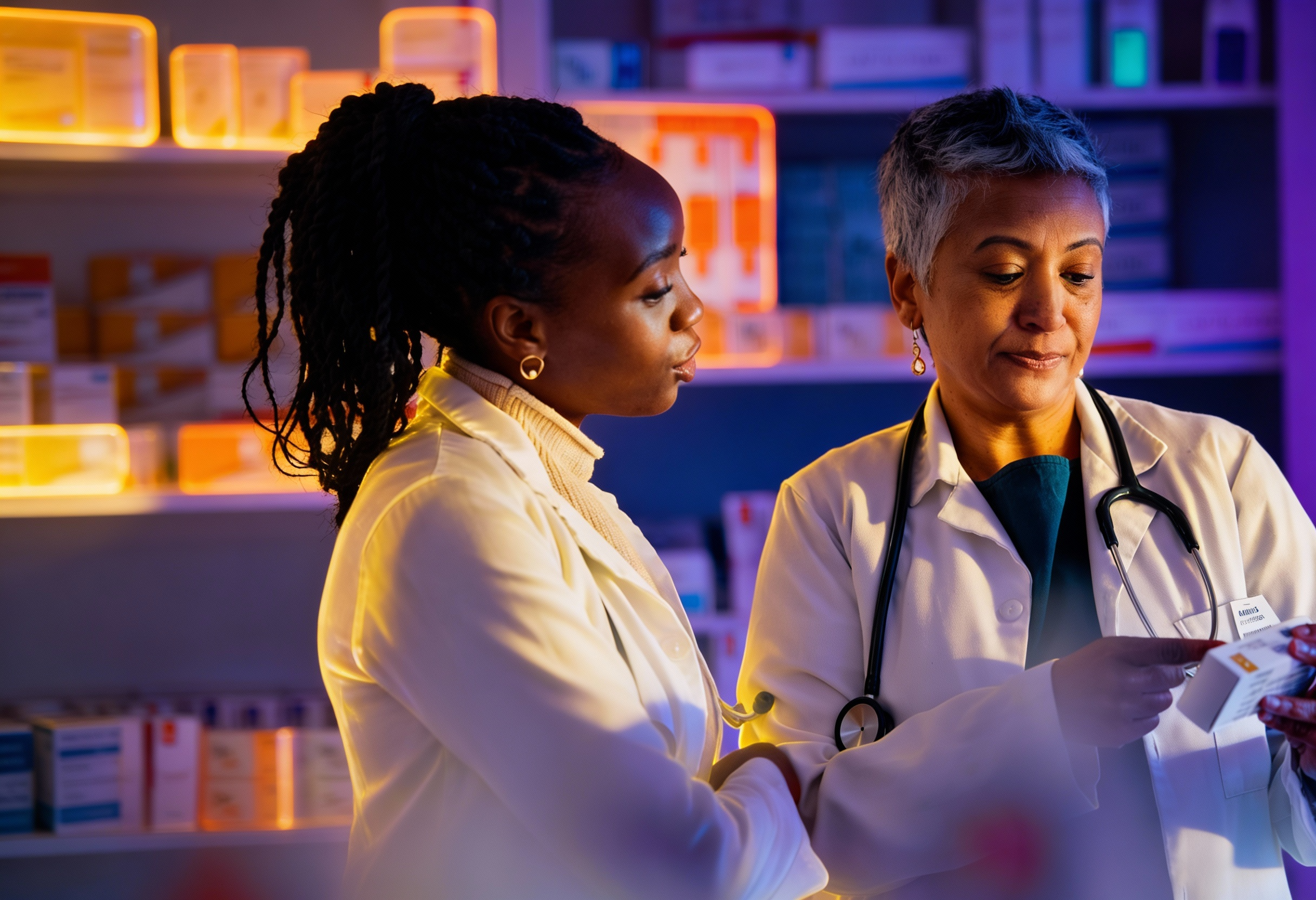 Professionnelles de santé en pharmacie — exemple de structure accompagnée par CyberXL